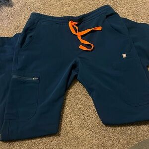 blue figs skinny scrub pants S